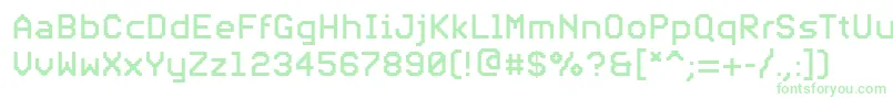 PfvideotextproRegular Font – Green Fonts on White Background