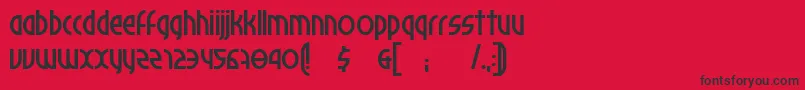 Palomino Font – Black Fonts on Red Background