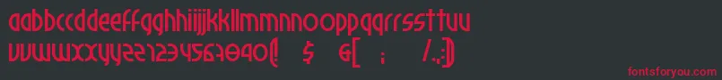 Palomino Font – Red Fonts on Black Background