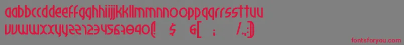Palomino Font – Red Fonts on Gray Background