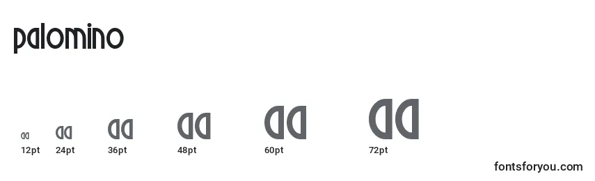Palomino Font Sizes