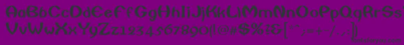 LancasterBold Font – Black Fonts on Purple Background