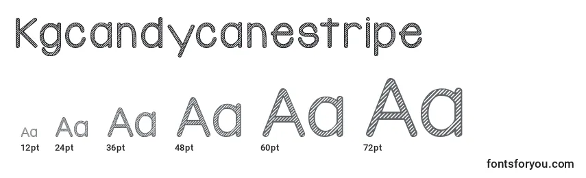 Размеры шрифта Kgcandycanestripe