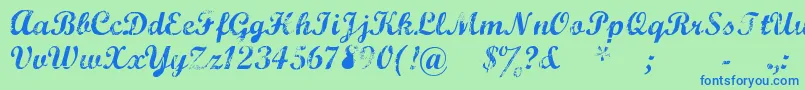 fuente Marcsc – Fuentes Azules Sobre Fondo Verde