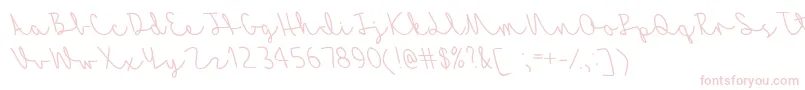 Шрифт MfAutumnBreeze – розовые шрифты