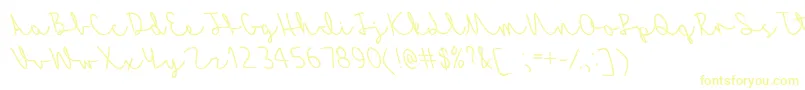 Шрифт MfAutumnBreeze – жёлтые шрифты