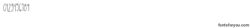DrmhandwrittenthinRegular Font – Fonts for Numbers and Digits