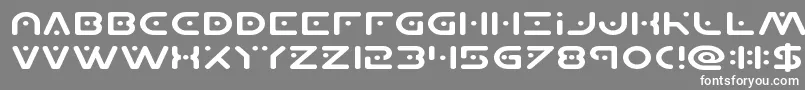 Planetxcompactexpand Font – White Fonts on Gray Background
