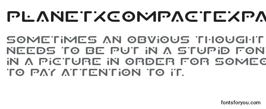 Planetxcompactexpand Font