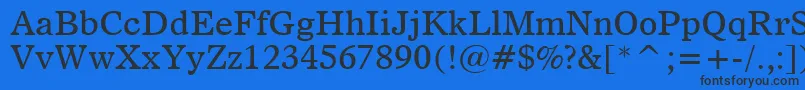 Dutch811Bt Font – Black Fonts on Blue Background