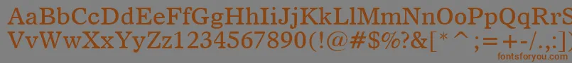 Dutch811Bt Font – Brown Fonts on Gray Background