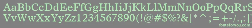 Dutch811Bt Font – Green Fonts on Gray Background