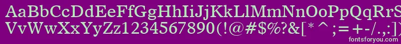 Dutch811Bt Font – Green Fonts on Purple Background