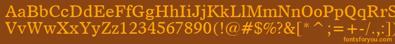 Dutch811Bt Font – Orange Fonts on Brown Background