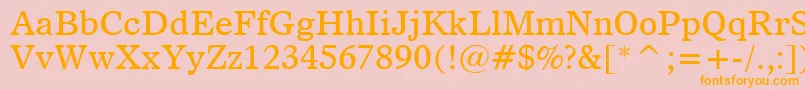 Dutch811Bt Font – Orange Fonts on Pink Background