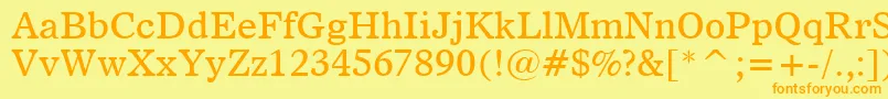 Dutch811Bt Font – Orange Fonts on Yellow Background