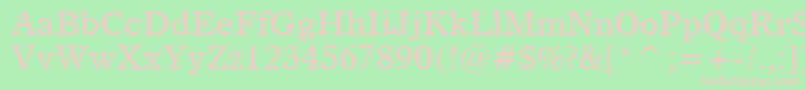 Dutch811Bt Font – Pink Fonts on Green Background