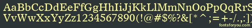 Dutch811Bt Font – Yellow Fonts on Black Background