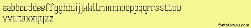 Frida01 Font – Black Fonts on Yellow Background