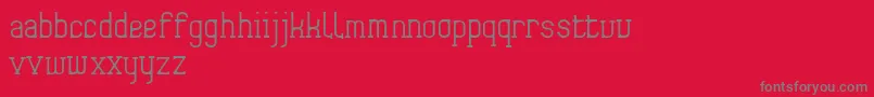 Frida01 Font – Gray Fonts on Red Background