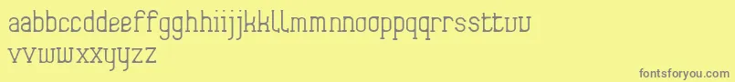 Frida01 Font – Gray Fonts on Yellow Background