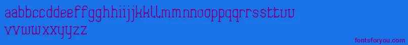 Frida01 Font – Purple Fonts on Blue Background