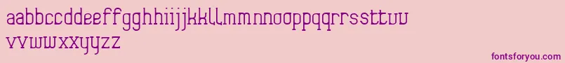 Frida01 Font – Purple Fonts on Pink Background