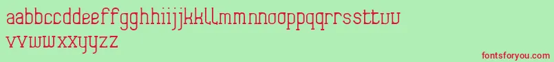 Frida01 Font – Red Fonts on Green Background
