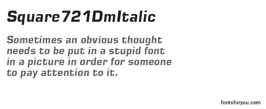 Square721DmItalic Font