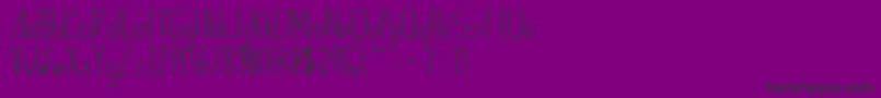 IndieSummerunfilled Font – Black Fonts on Purple Background