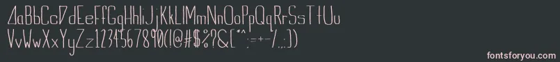 IndieSummerunfilled Font – Pink Fonts on Black Background
