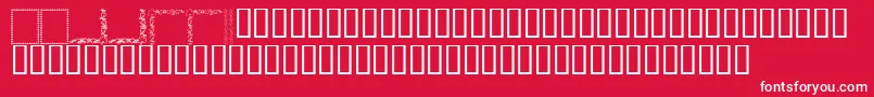 KrStPatricksFrames Font – White Fonts on Red Background