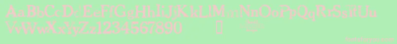 CheltpressTrial Font – Pink Fonts on Green Background