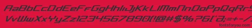 Concieliancondital Font – Black Fonts on Red Background