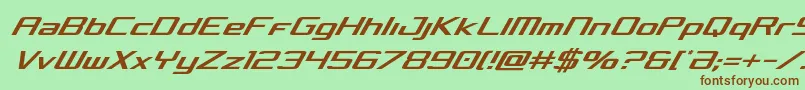 Concieliancondital Font – Brown Fonts on Green Background