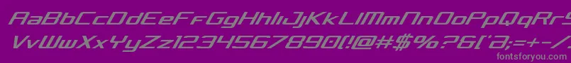 フォントConcieliancondital – 紫の背景に灰色の文字