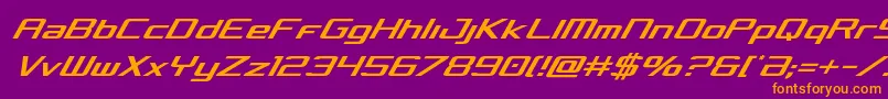 Concieliancondital Font – Orange Fonts on Purple Background