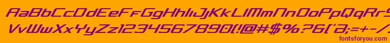 Concieliancondital Font – Purple Fonts on Orange Background