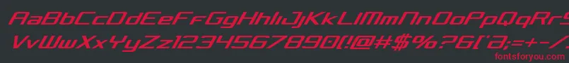 Concieliancondital Font – Red Fonts on Black Background