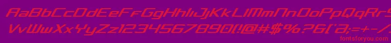 Concieliancondital Font – Red Fonts on Purple Background