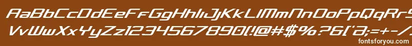 フォントConcieliancondital – 茶色の背景に白い文字