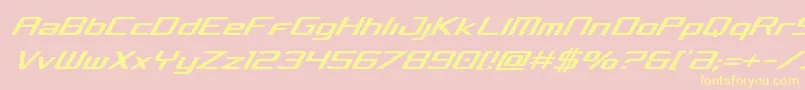 Concieliancondital Font – Yellow Fonts on Pink Background