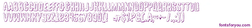 TussleOutline Font – Purple Fonts on White Background