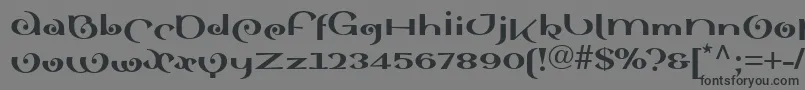 Sinahblackll Font – Black Fonts on Gray Background