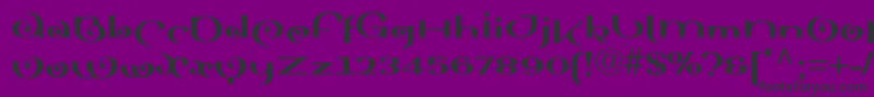 Sinahblackll Font – Black Fonts on Purple Background