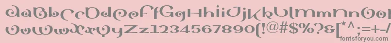 Sinahblackll Font – Gray Fonts on Pink Background