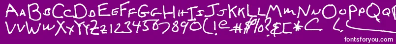 IcedLatte Font – White Fonts on Purple Background