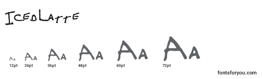 IcedLatte Font Sizes