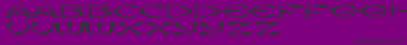 JmhKungFu Font – Black Fonts on Purple Background