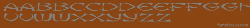 Шрифт JmhKungFu – серые шрифты на коричневом фоне